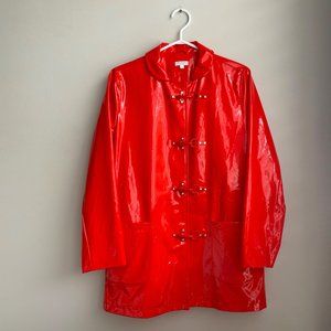 Vintage Kate Spade Red Vinyl Raincoat
